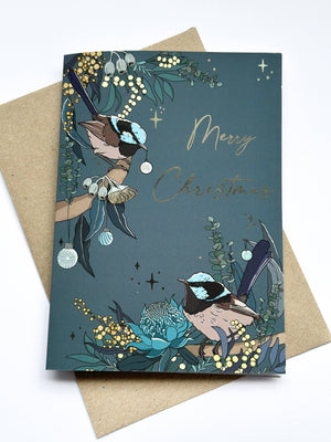 Christmas-card-australia-blue-fairy-wren