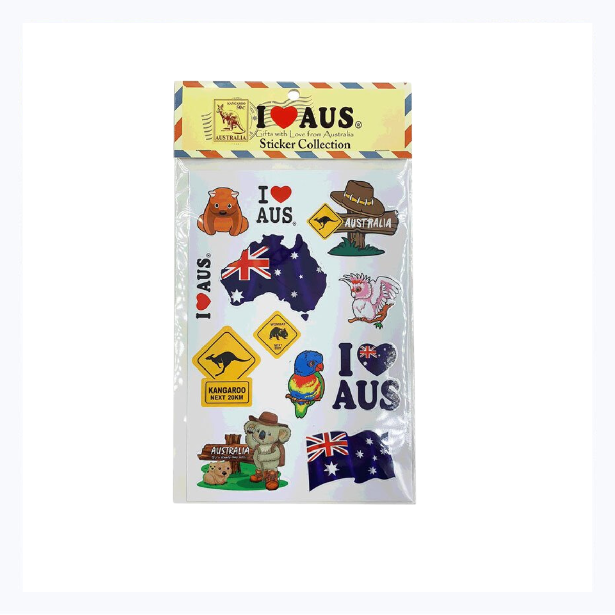 Australian Small Sticker Packet (12psc)