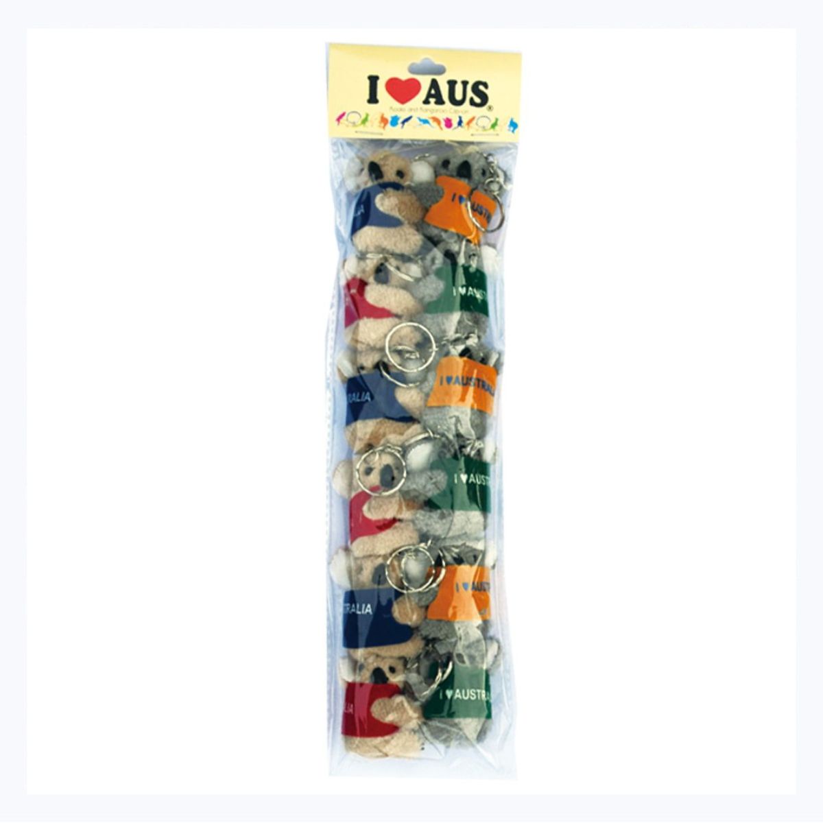 Koala-clip-keyring-12-pieces-with-vest