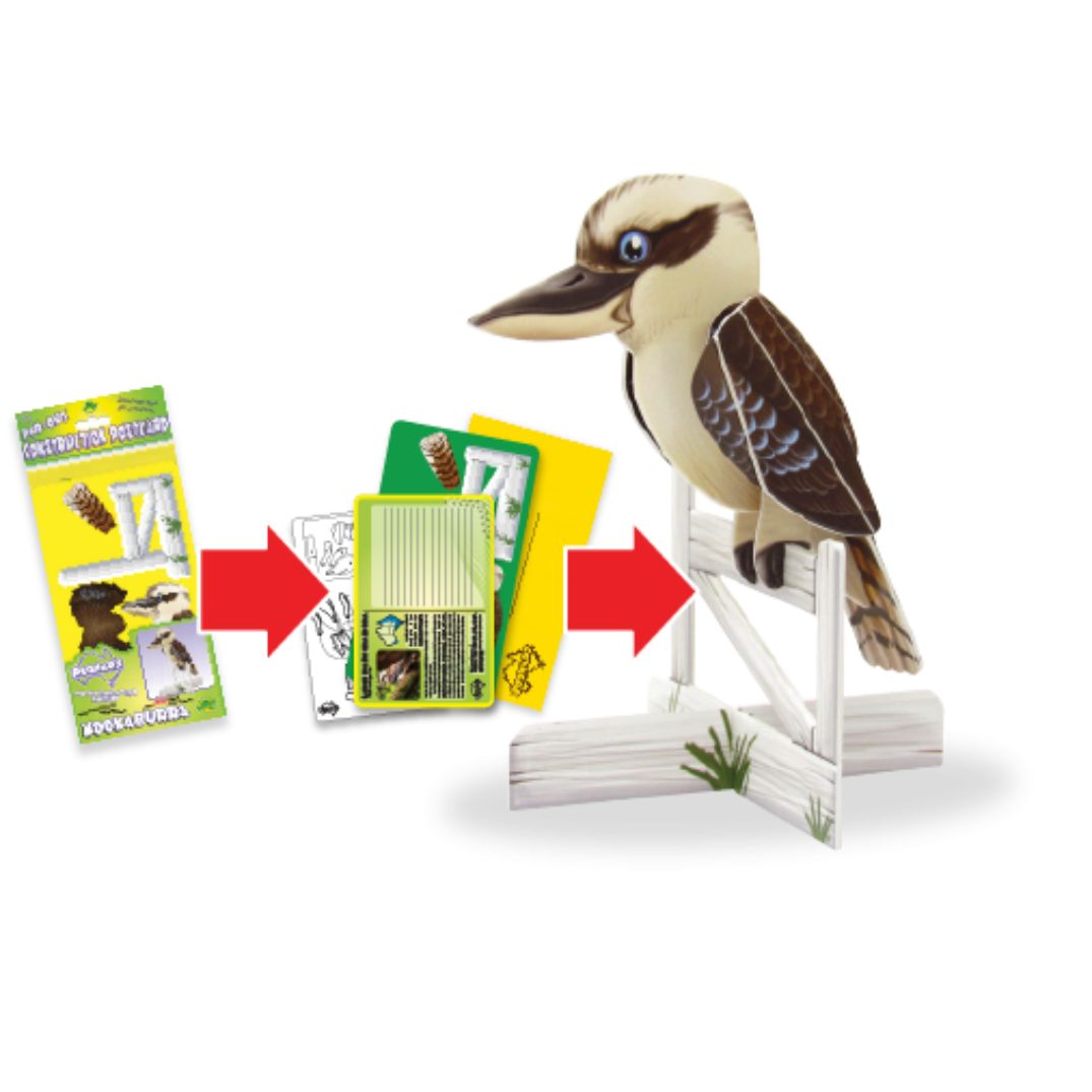 Postcard - Construction Kookaburra