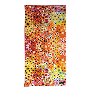 Aboriginal Art Beach Towel- Lena Pwerle