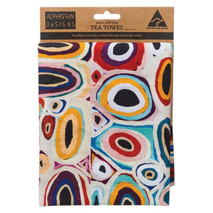aboriginal-art-tea-towel-gladys-kuru-bidu-martumili-artists-australia