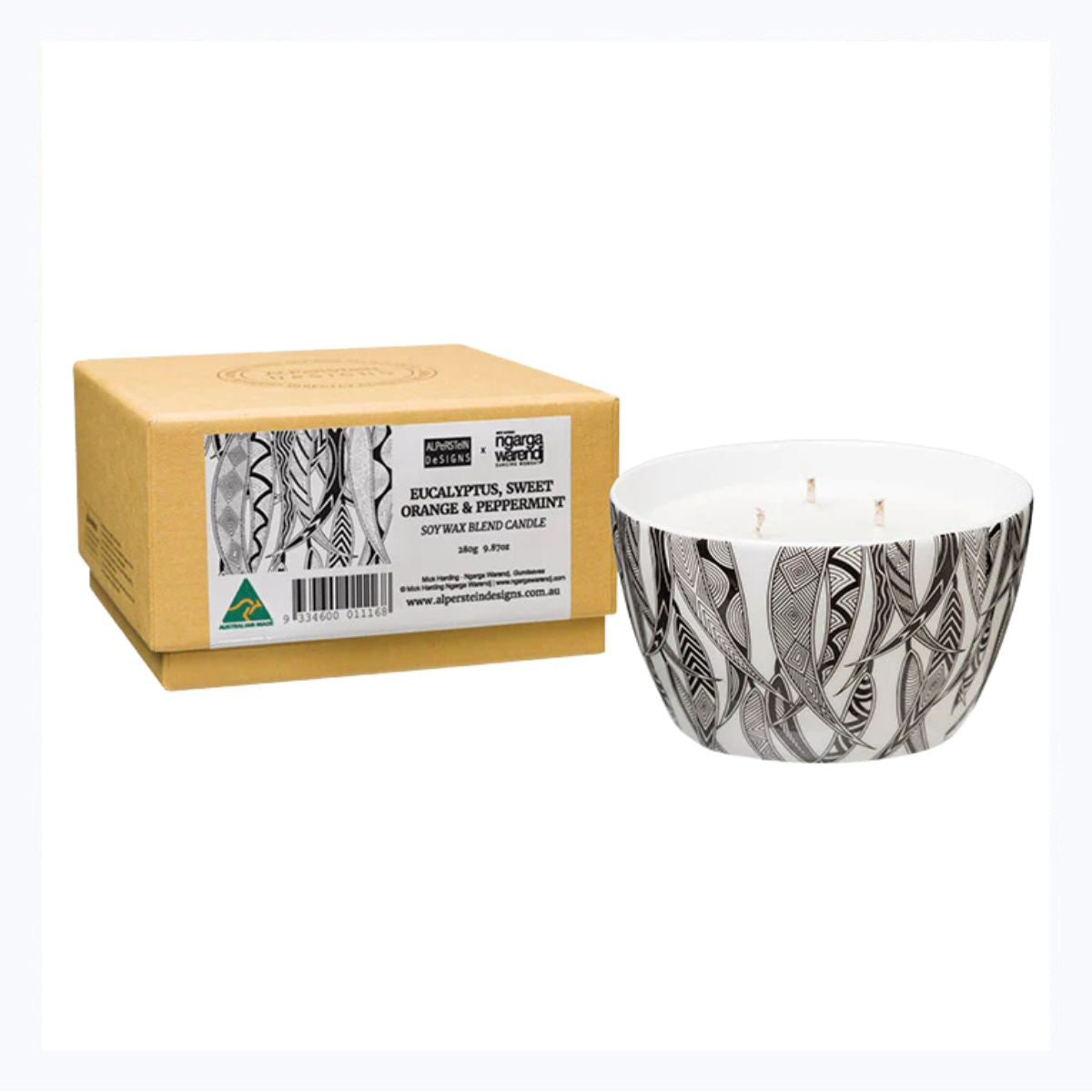 aboriginal-candle-dancing-wombat-black-white-mick-harding