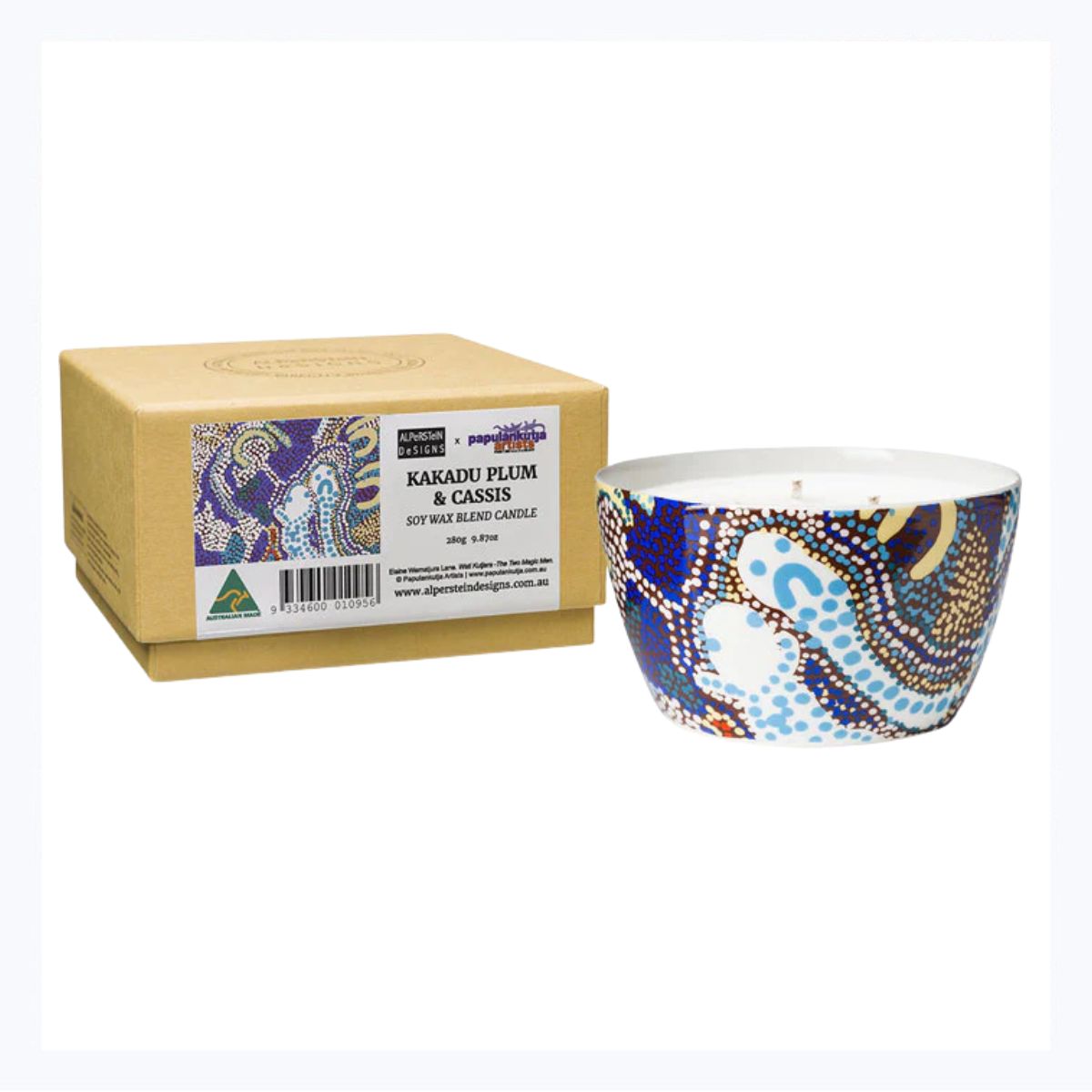 Aboriginal Candle - Kakadu Plum & Cassis - Elaine Lane