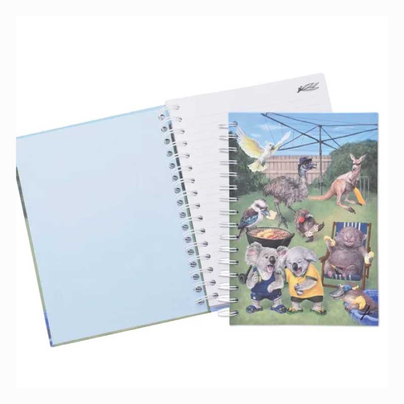 spiral notebook aussie mates