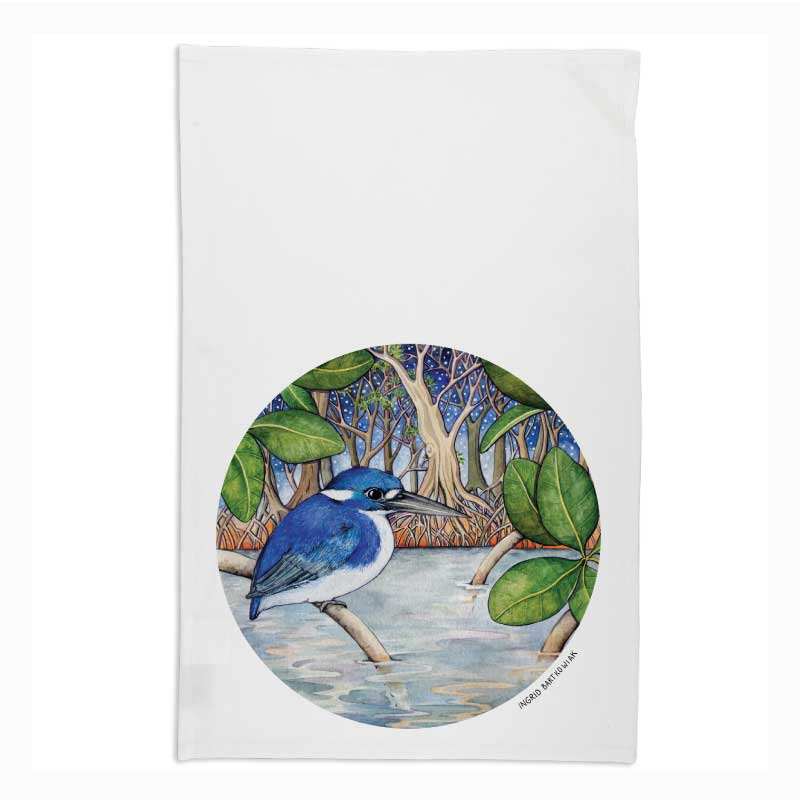australian-tea-towel-kingfisher