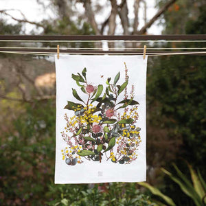 tea-towel-botanical-three-honey