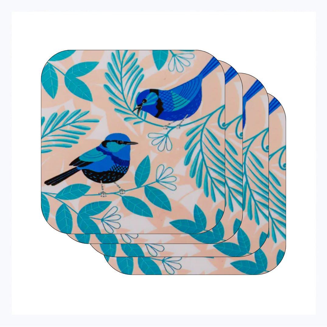 coaster blue wren