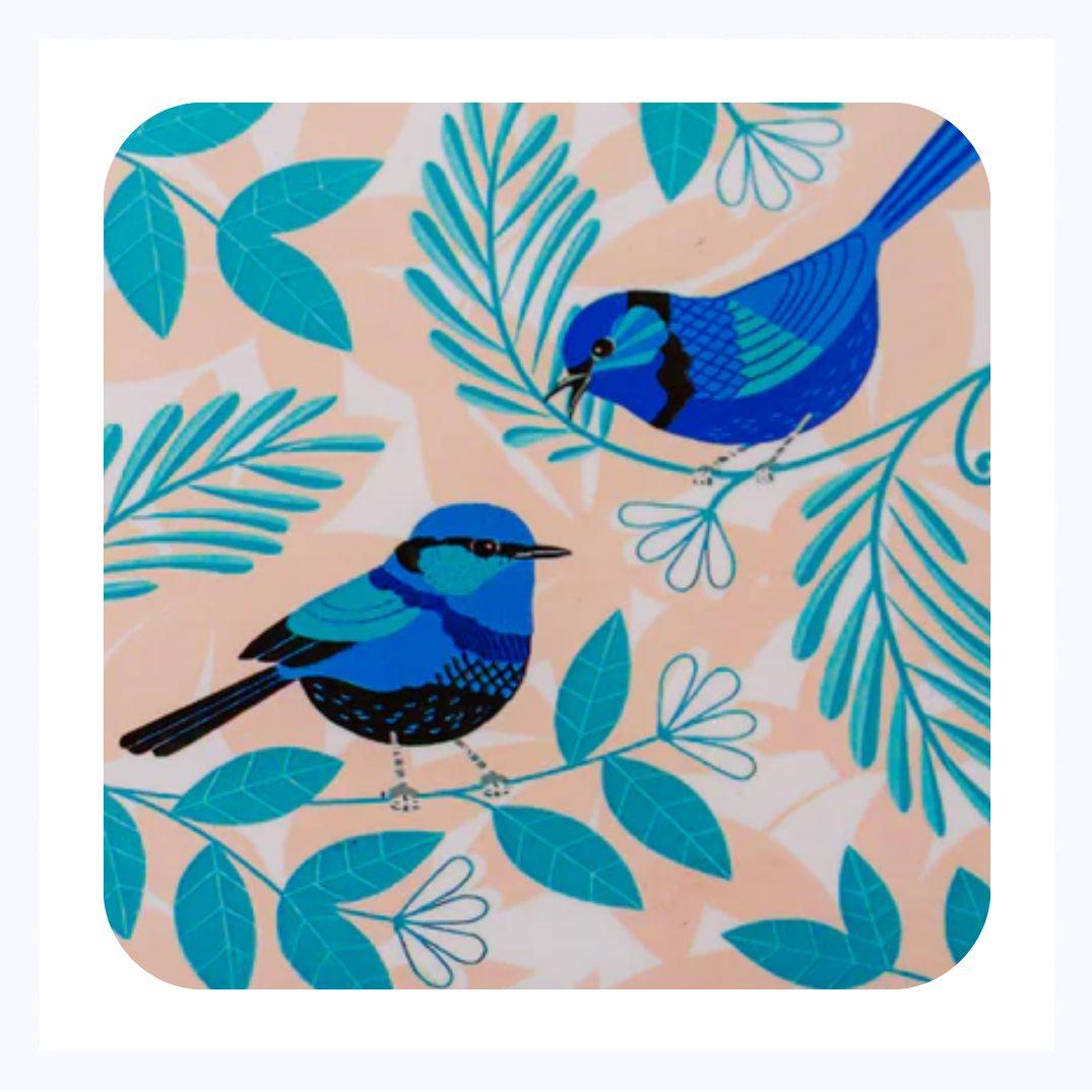 coaster blue wren