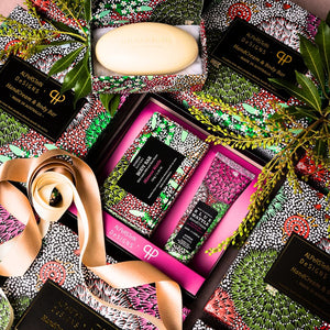 aboriginal gift set coral hayes soap and hand cream