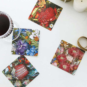 Australian-Wildflower-Coasters-Souvenir-Gift