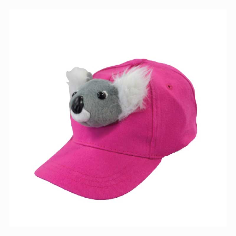 Koala Cap for Kids - Pink