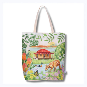 la la land tote bag garden giggles river