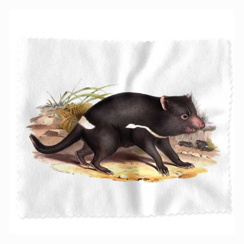 lens cloth tasmanian devil john gould
