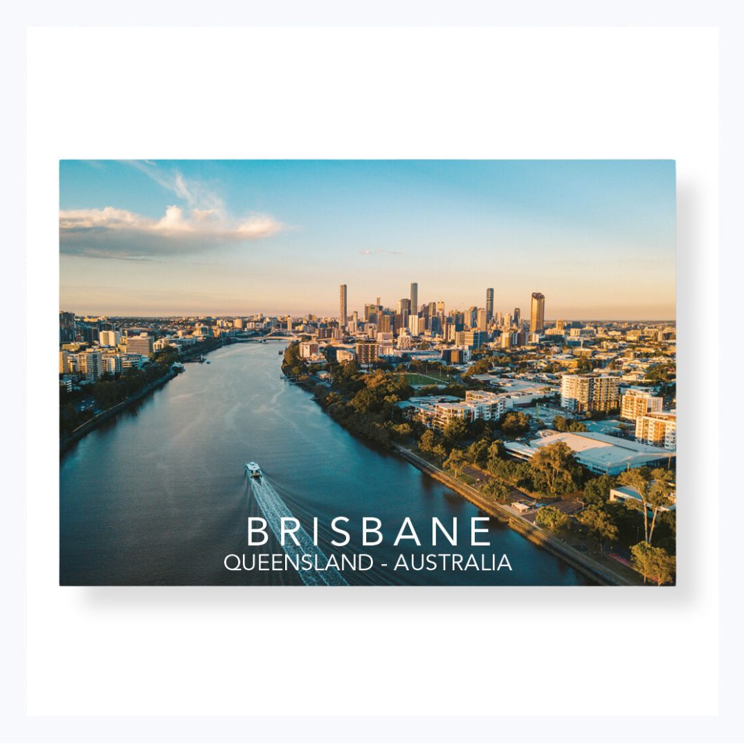 magnet brisbane souvenir river aerial