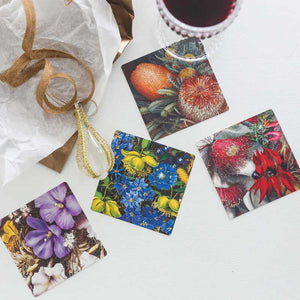Australian-Wildflower-Coasters-Souvenir-Gift