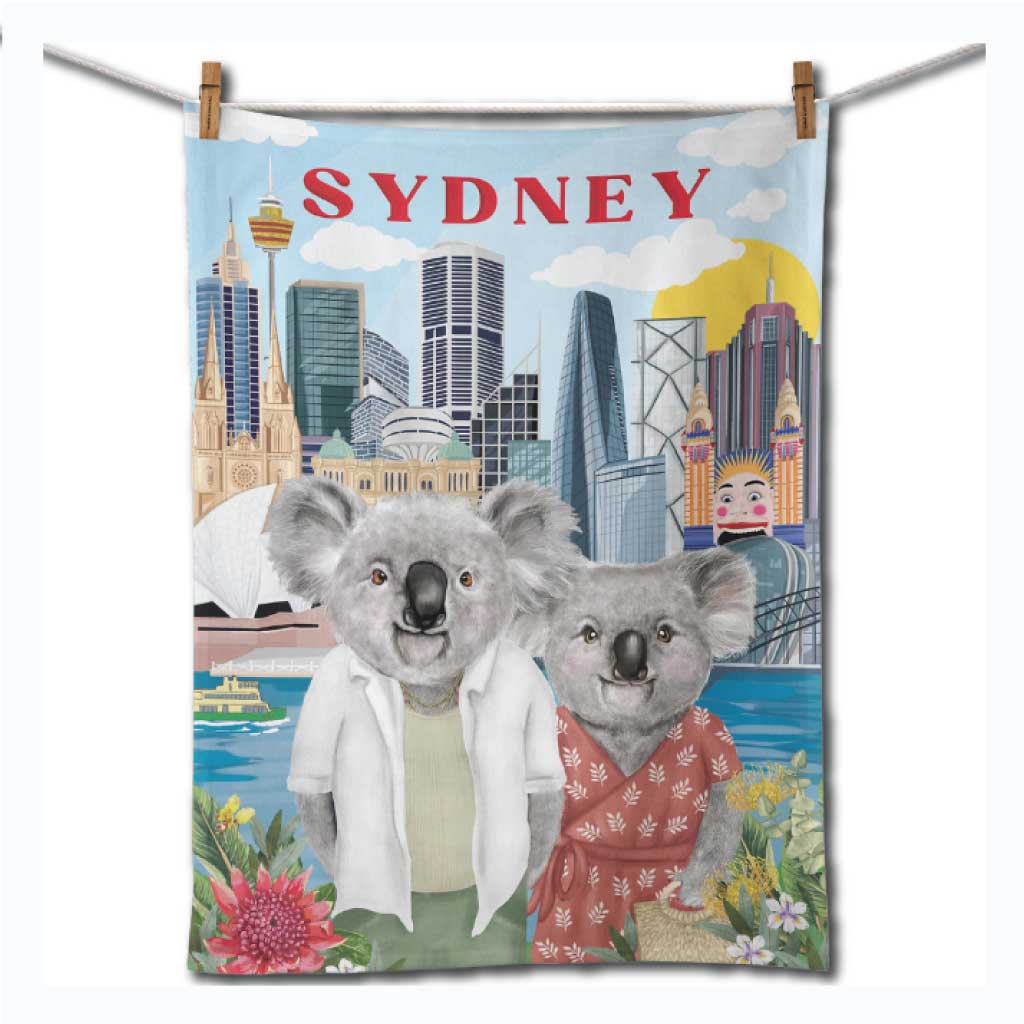 Souvenir Tea Towel - G'day Sydney (La La Land)