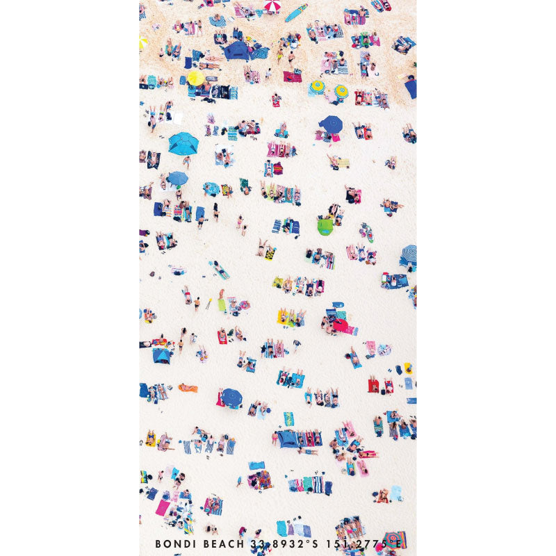 Destination Label Beach Towel - Happy People