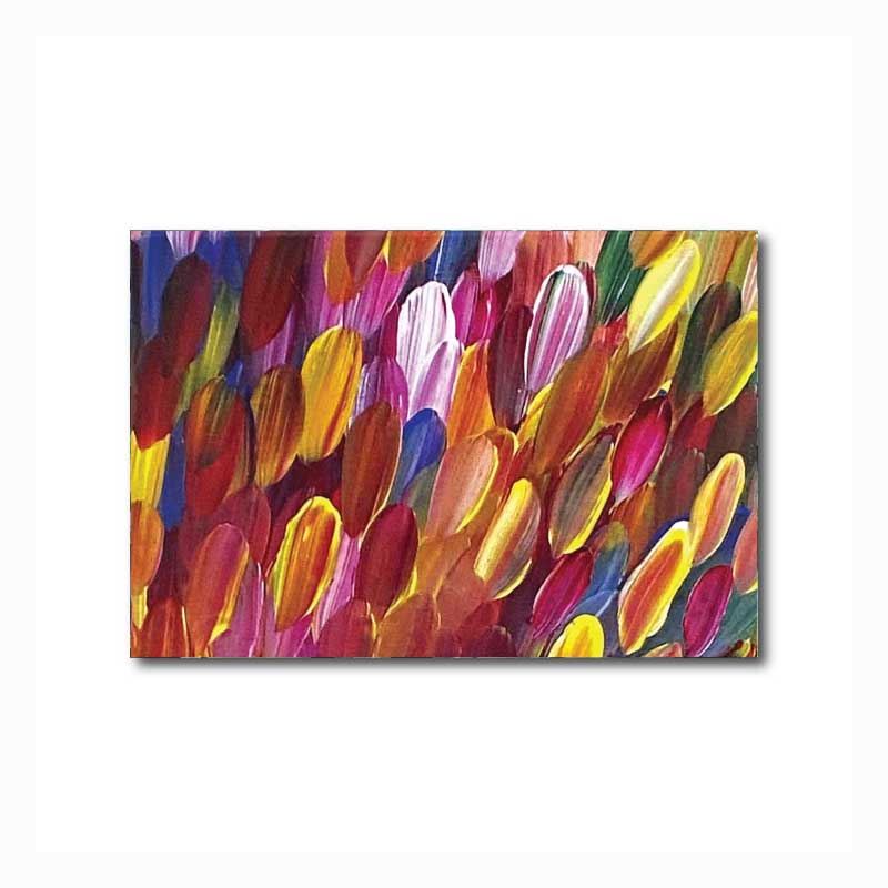 Aboriginal Art Magnet - Gloria Petyarre - Leaves