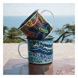 aboriginal gifts enamel mugs