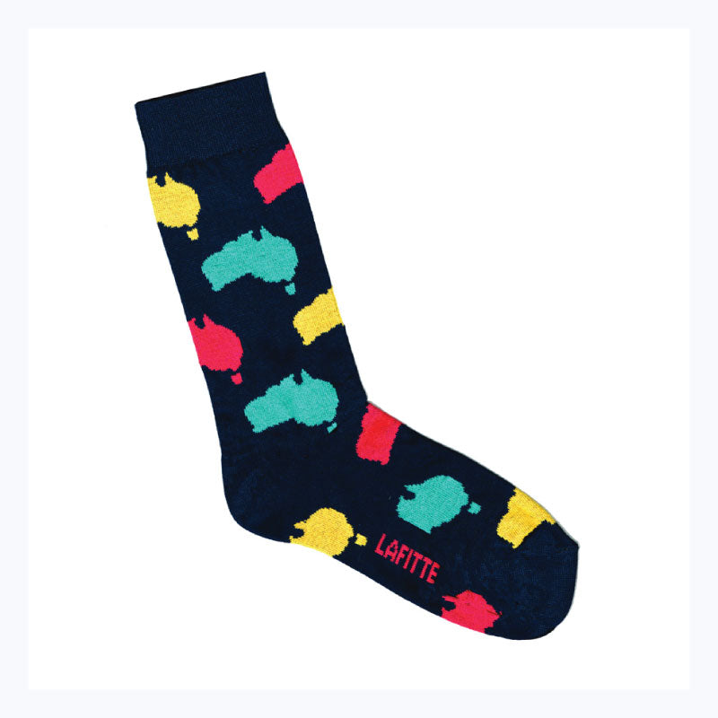 AUSTRALIAN MAP SOCKS