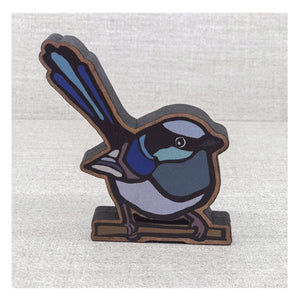 blue wren figurine
