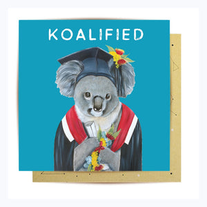 greeting card graduation koala