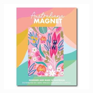 magnet australiana florals pink