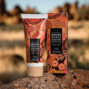 manuka honey hand cream aboriginal art
