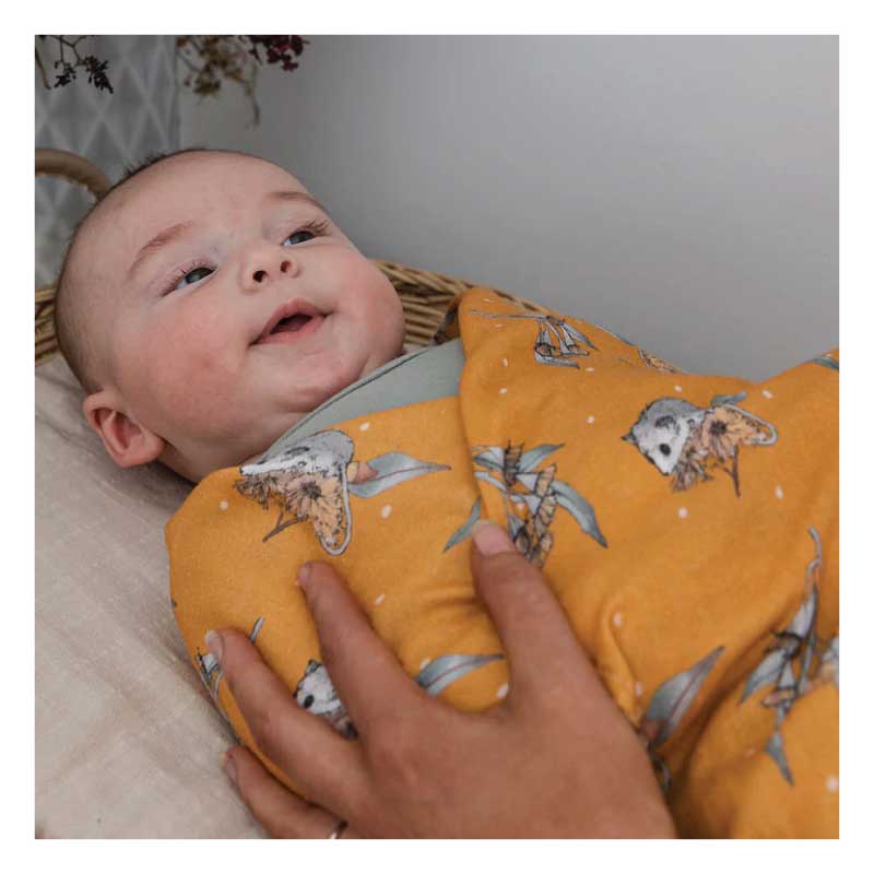australian baby gift possum swaddle