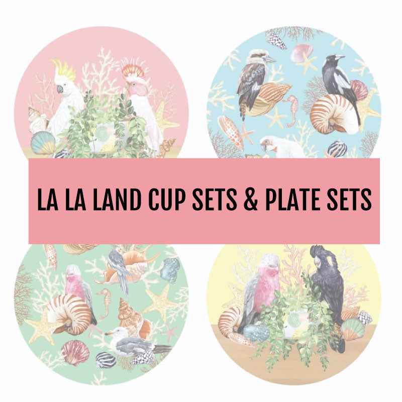 La La Land Cup Sets and Plate Sets