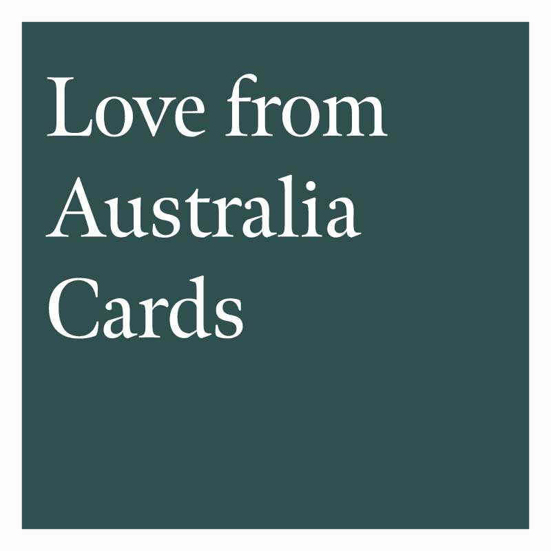 Australian Greeting Cards - Love from Australia