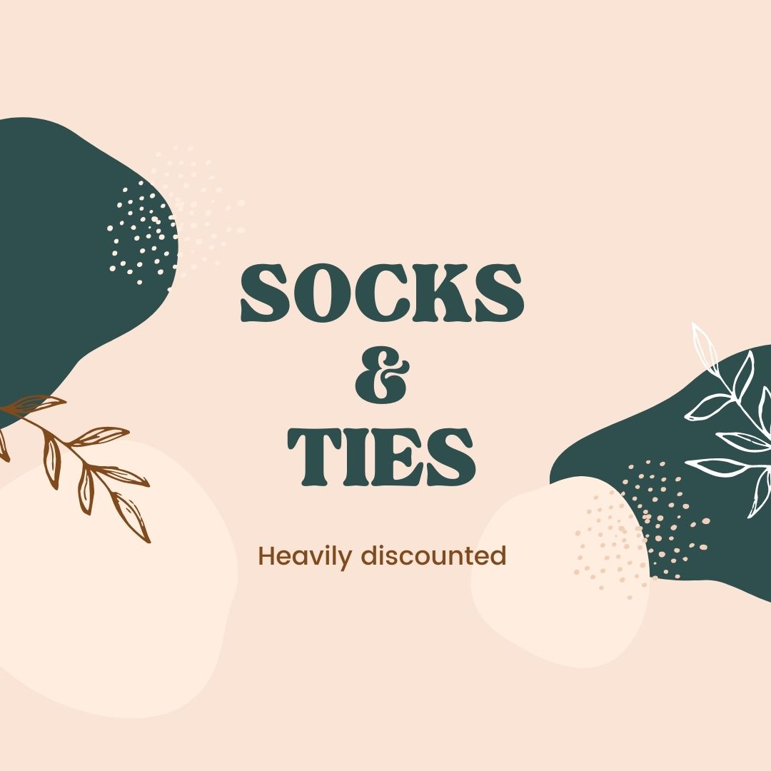 Socks and Ties on Sale