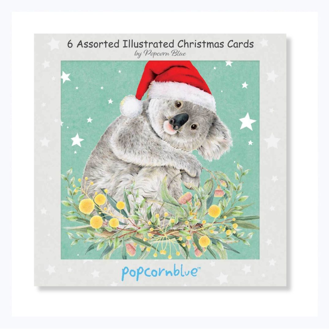 2024 christmas card set aussie animals koala