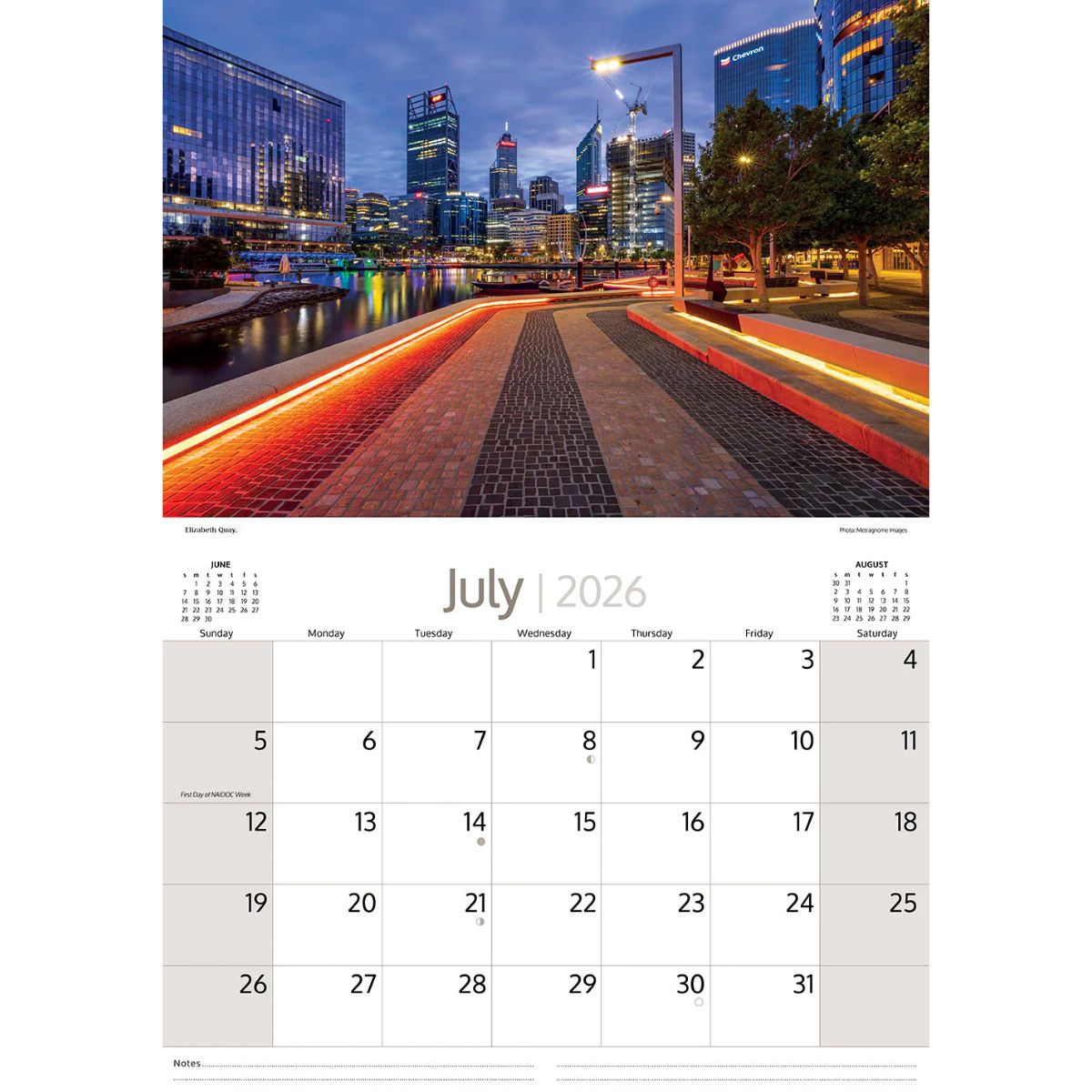 Calendar 2026 Australia Perth
