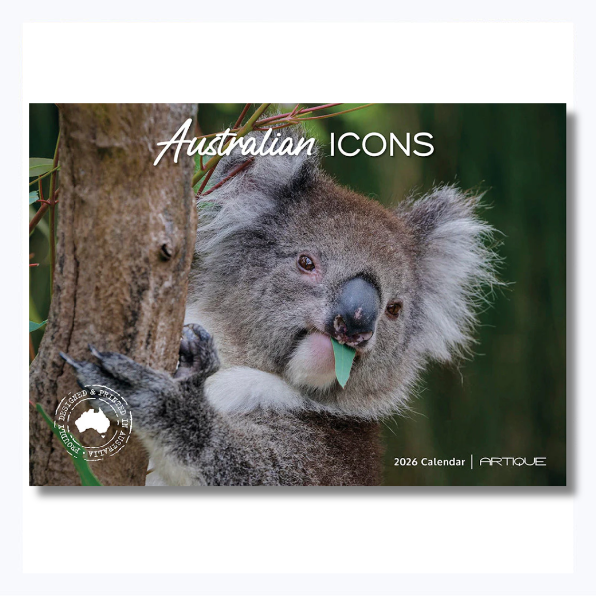 2026 calendar australian icons koala kangaroo uluru opera house flinders station