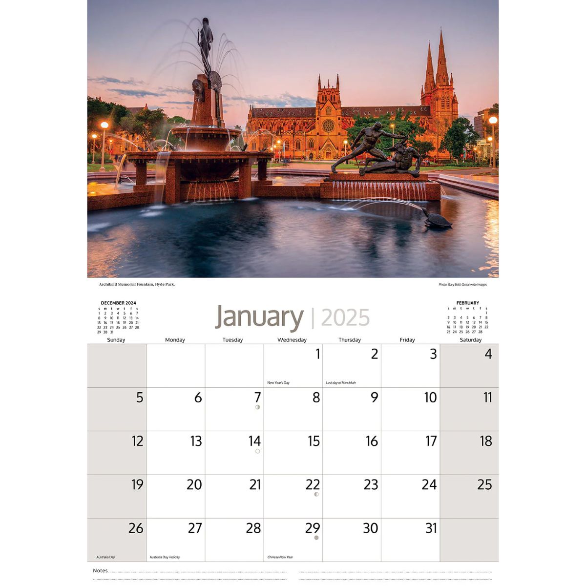 Australian Calendar 2026 Sydney, Australia