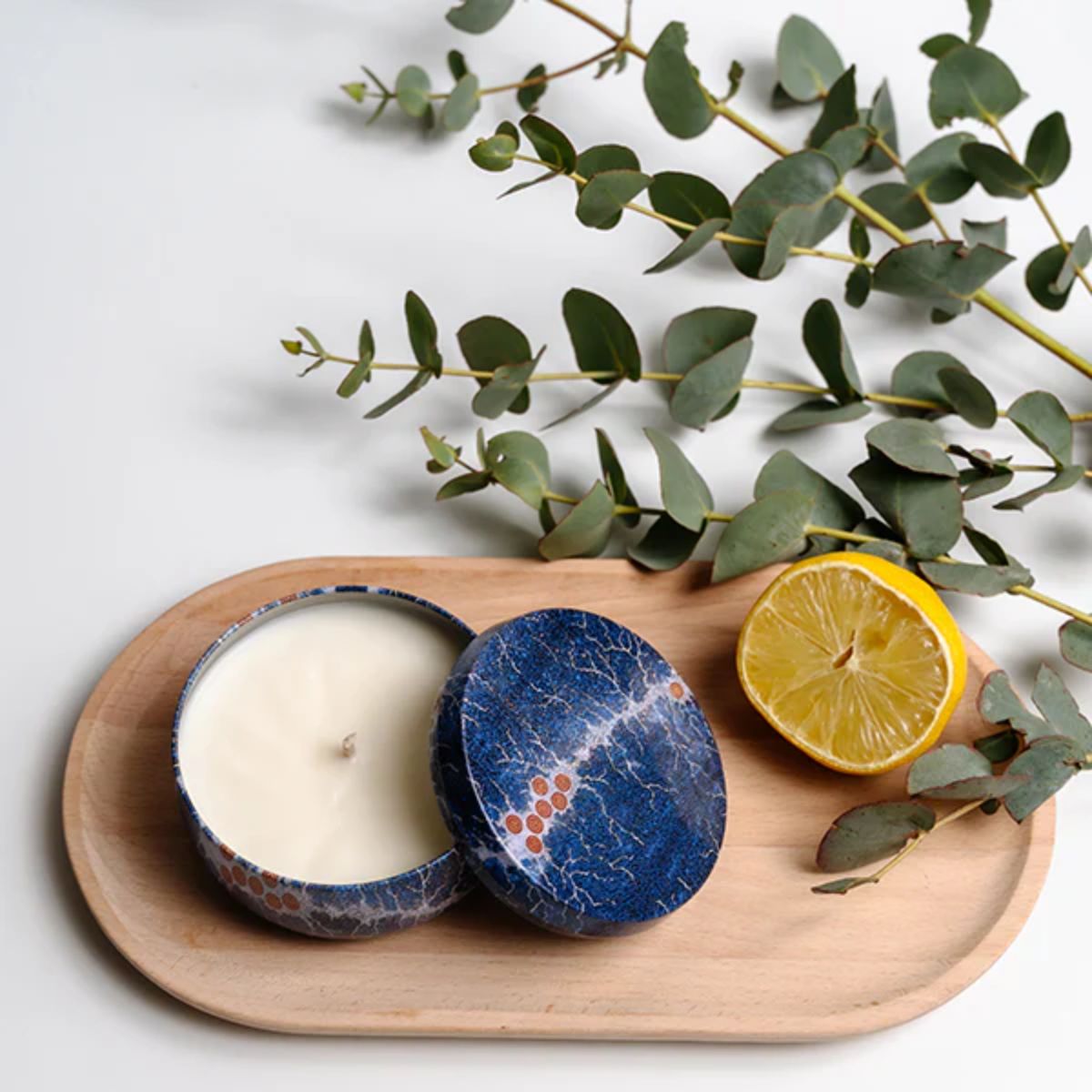 aboriginal candle lemon and eucalyptus