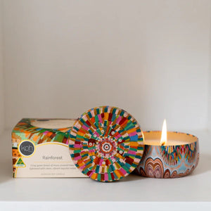 aboriginal candle tin rainforest jacinta rai ridgeway maahs