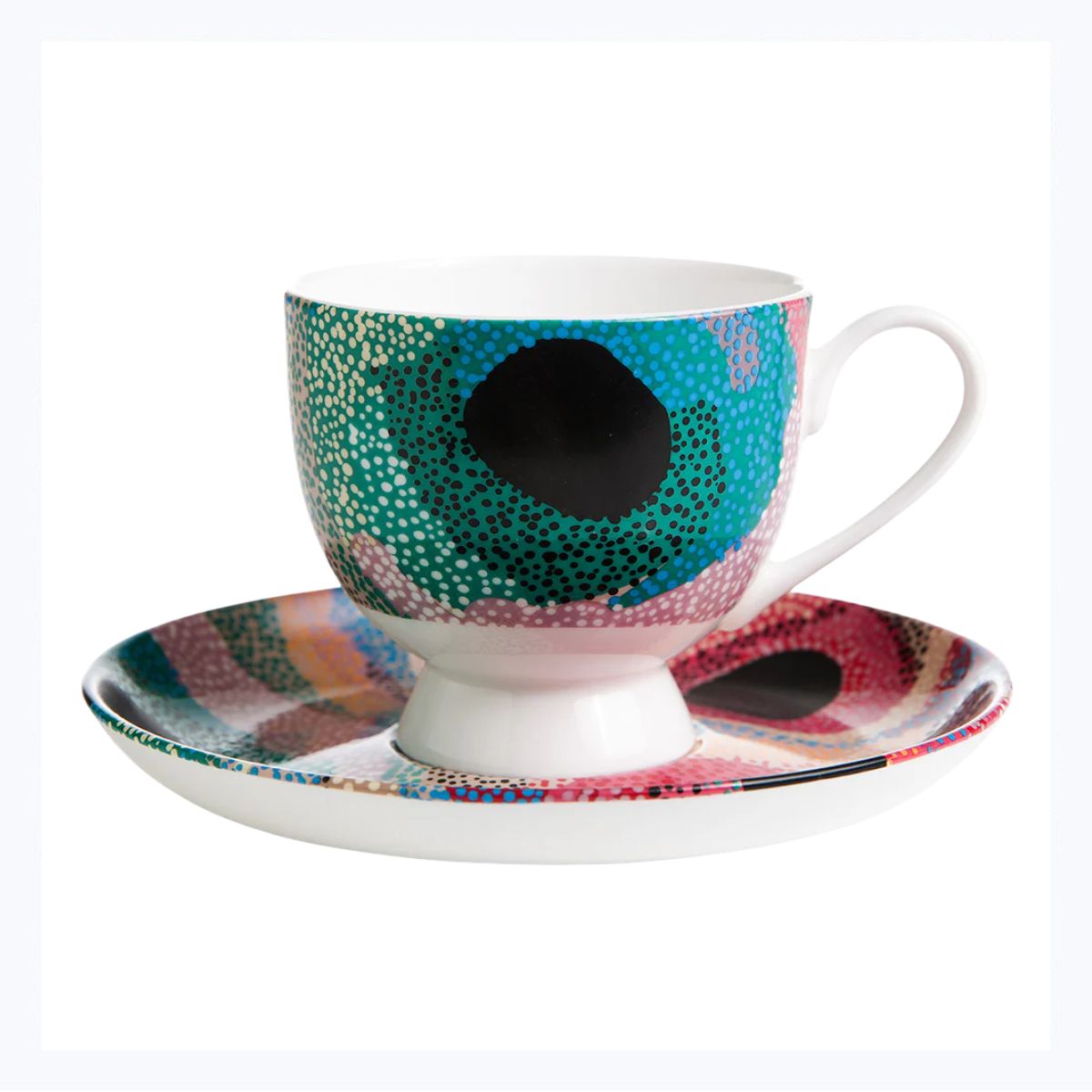 aboriginal teacup and saucer marianne burton