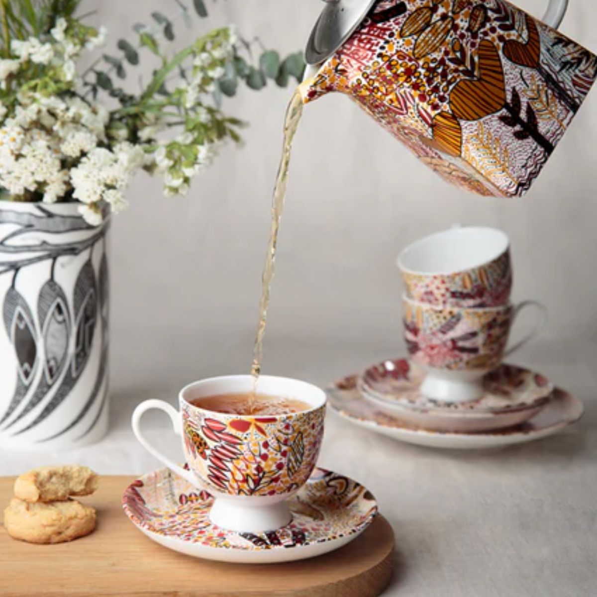 aboriginal teacup saucer mary moreen