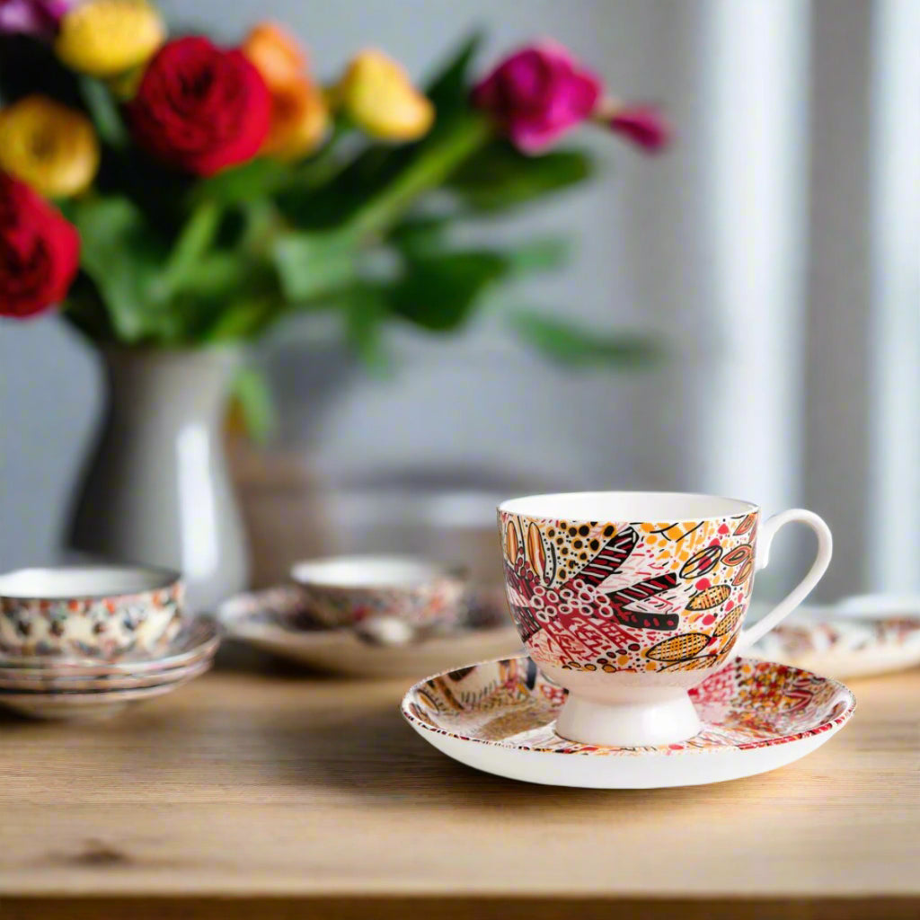 aboriginal teacup saucer