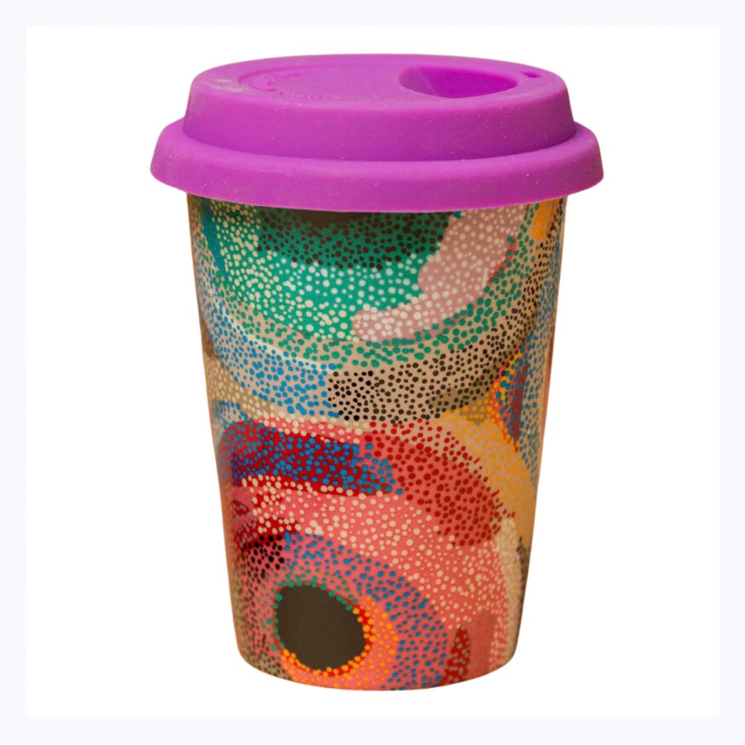 Aboriginal Art Ceramic Coffee Mug - Marianne Burton