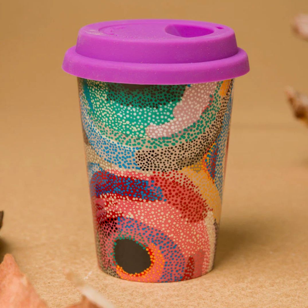 Aboriginal Art Ceramic Coffee Mug - Marianne Burton