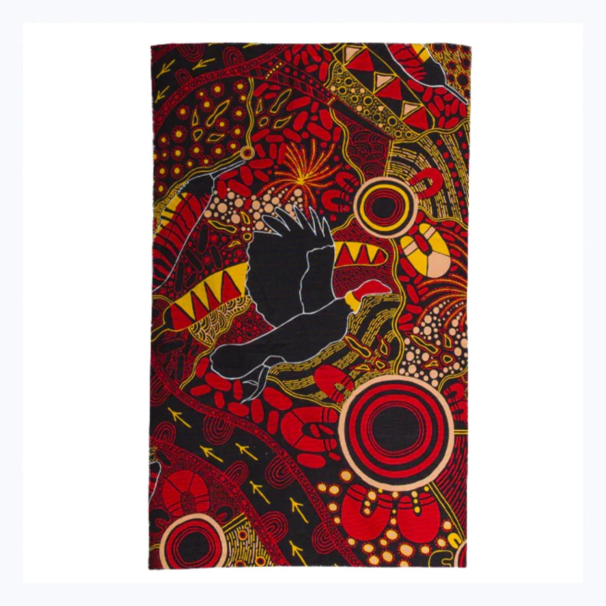 Cockatoo Aboriginal Tea Towel - Justin Butler