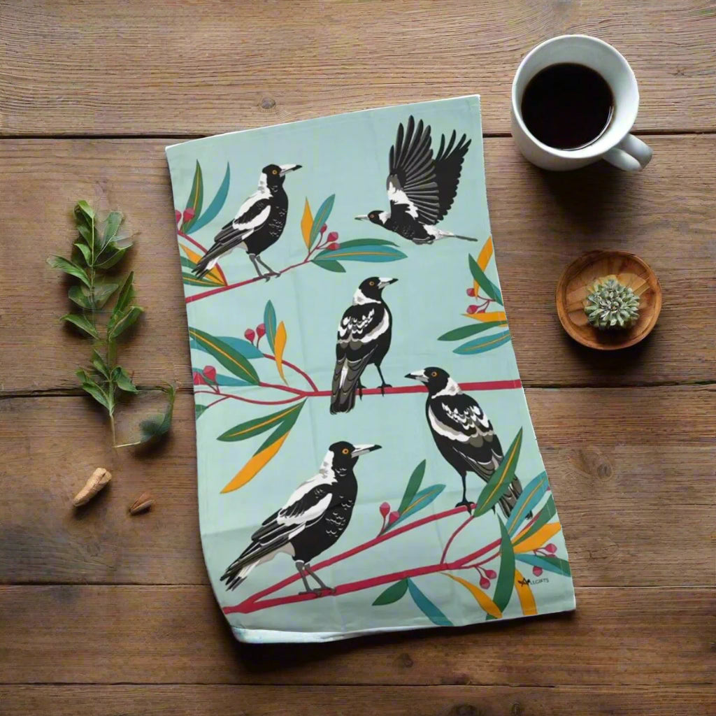 aussie-tea-towel-magpies-blue