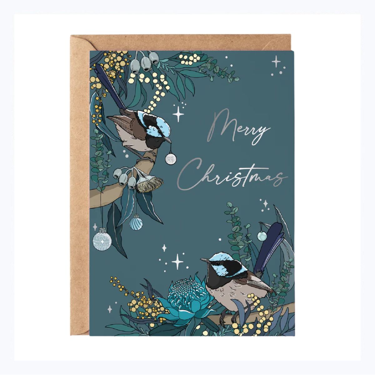 Austrailan-christmas-card-blue-wren