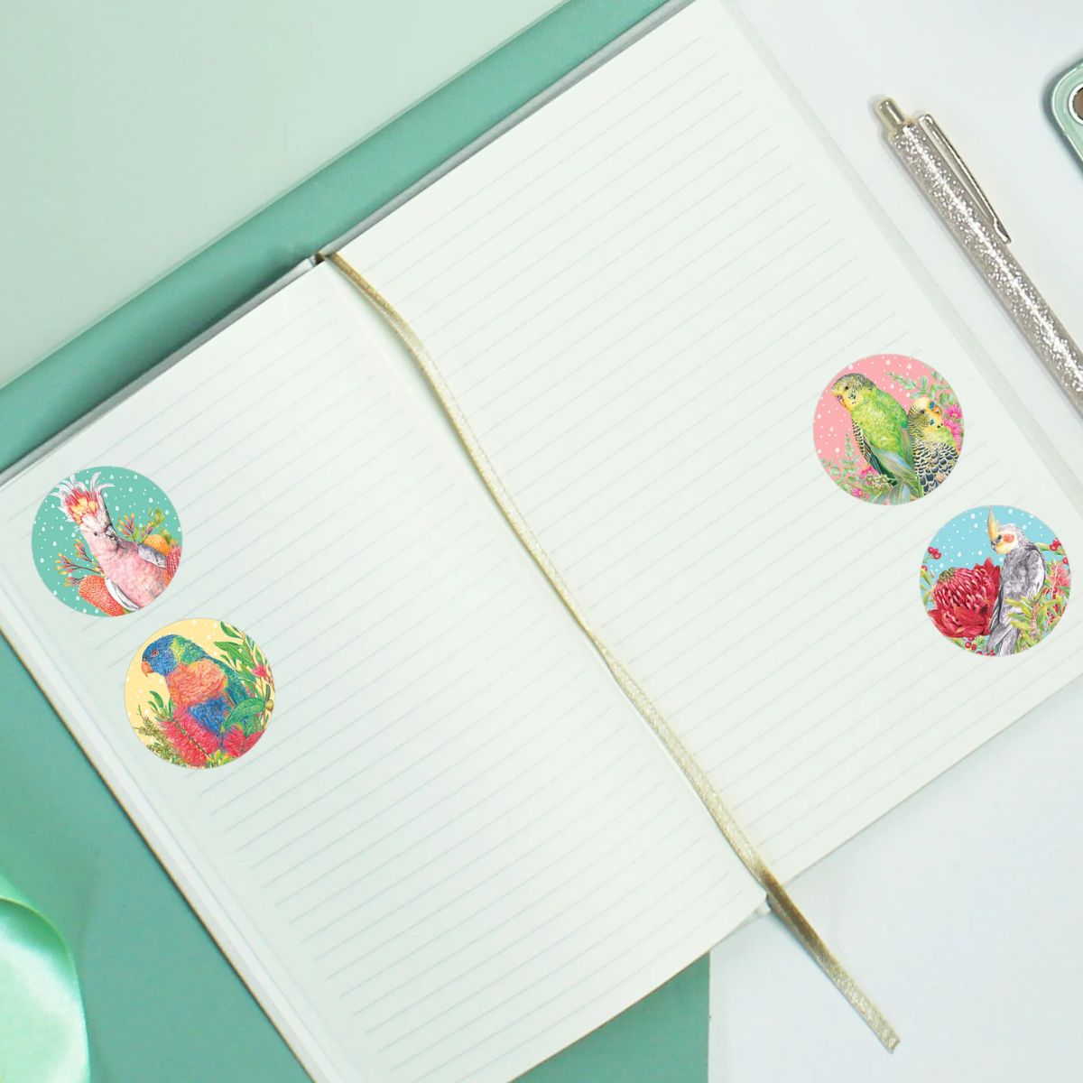 Australian Parrot Sticker Sheet