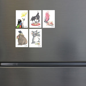 australian fridge magnet animals