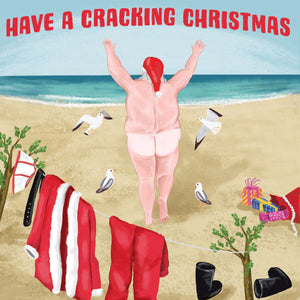 cheeky australian made christmas card cracking christmas la la land